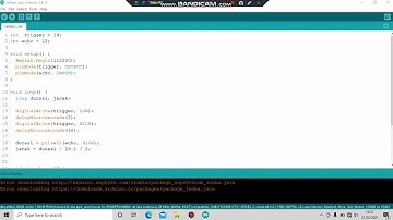 UTS IOT || HAERUL ANAM_2001020007 || implementasi sensor ultrasonic pada esp8266