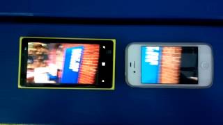 Nokia Lumia 920 vs Apple iPhone 4S video (image stabilisation / floating lens technology)