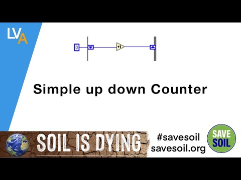 How to make simple Up Down Counter - LabVIEW