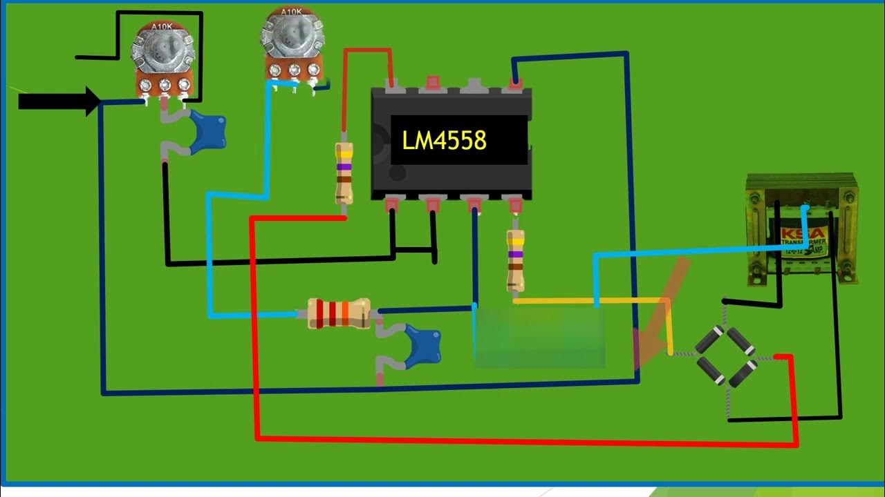 LM4558 ic full diagram ||4558D circuit Animation full diagram - YouTube
