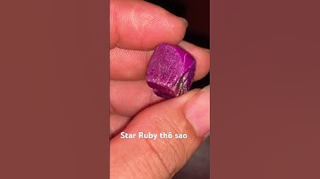 Ruby sao thô cắt mài đẹp luôn #gem #gemstone