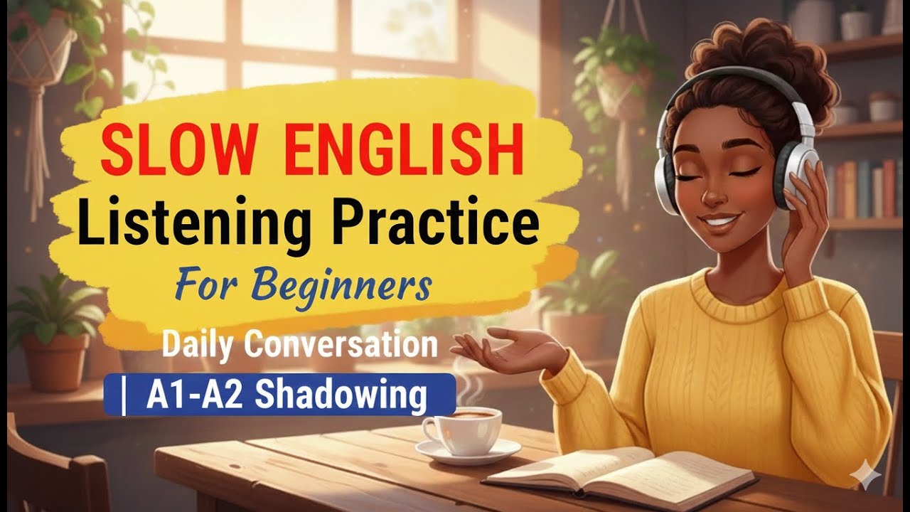 Slow English Listening Practice for Beginners | Daily Conversation | A1 ...