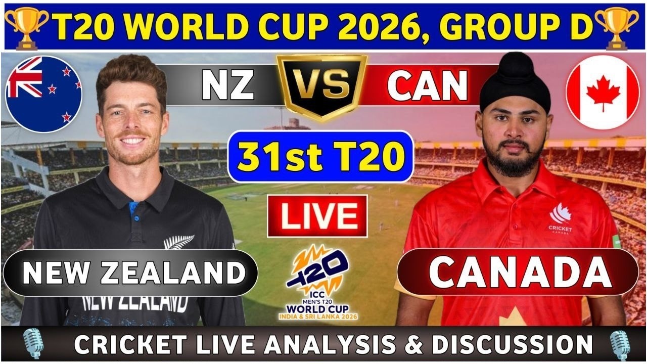 🔴 CAN vs NZ LIVE | Canada vs New Zealand Live Match Today | Live Score & Commentary