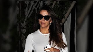 Eva Longoria Shows Off her Glossy Locks | Splash News TV | Splash News TV