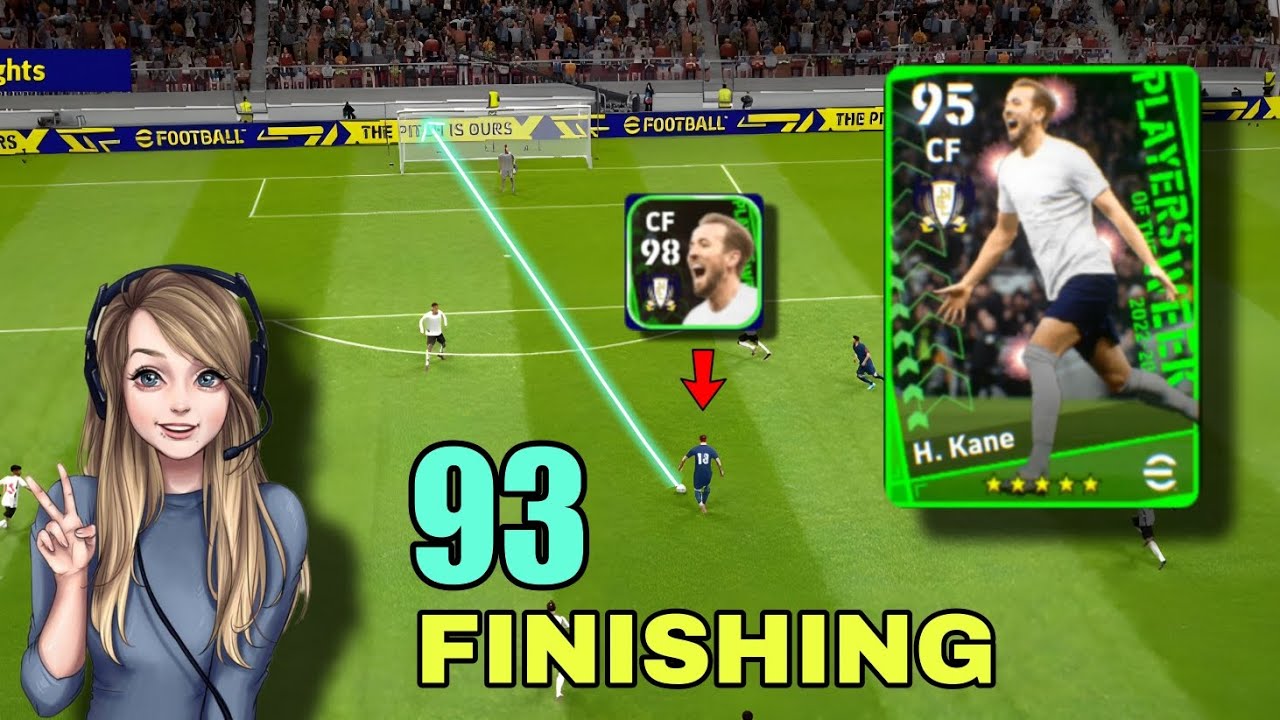 93 finishing H. KANE Review || Perfect CF ||Efootball 2023 🥰