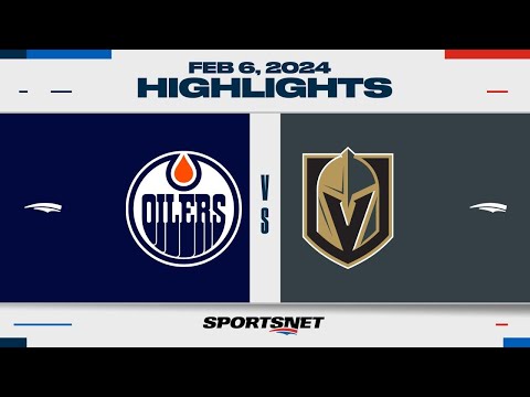 NHL Highlights | Oilers vs. Golden Knights - February 6, 2024
