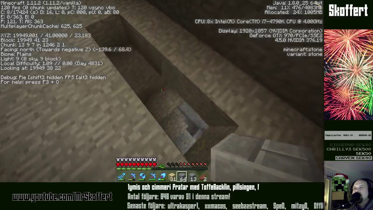 Minecraft-Stream: Mobfarm-bygge på 90gQ (Del 12 av 22)