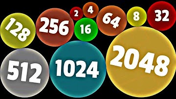 BALL MERGE 2048 3D - ASMR Gameplay (Balls Evolution, Level Up Jelly Suika Balls 2048