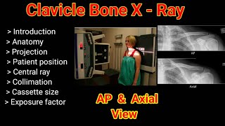 Clavicle bone X- Ray # AP & Axial view # Radiography # By BL Kumawat #