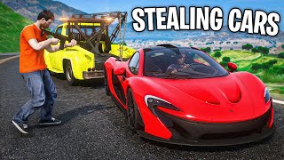 Stealing Expensive Cars with Towtruck.. GTA 5 RP
