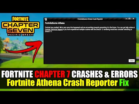 How To Fix Crashes & Not Launch In Fortnite Chapter 7 Season 1 | Fortnitegame Athena Crash Reporter