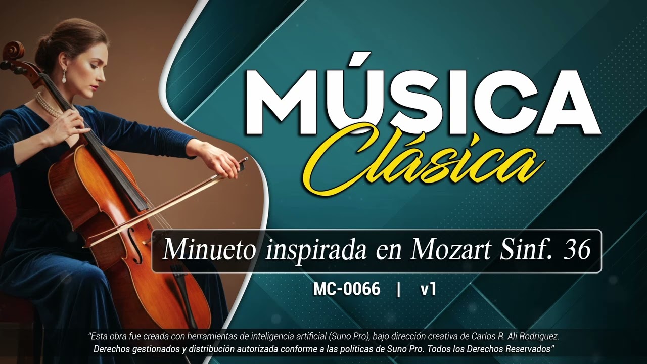 MÚSICA CLÁSICA | Minueto inspirada en Mozart (Sinf. 36) | MC-0066 v1 | Carlos Ali