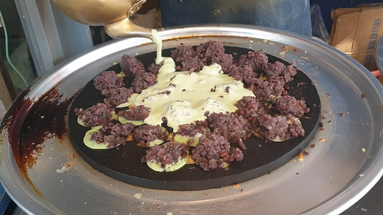 KOREAN FLOWER BREAD 석계역 국화빵 3개 1000원 존맛탱! YouTube