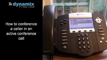 How to Conference a Caller in an Active Conference Call | One Minute Wednesday