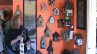 Wild Bird Houses on Wall at Elizabeth Country Corner
