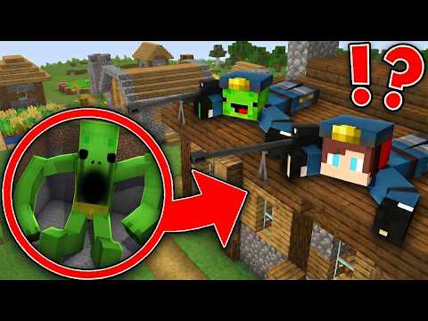 Mikey and Maizen FSB are on the trail of Mikey mob in Minecraft!