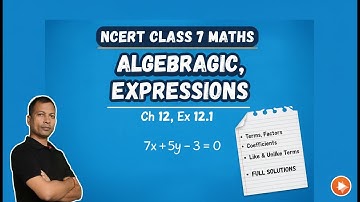 NCERT Class 7 Maths Ch 12 Ex 12.1 - Algebraic Expressions (Q1-Q8) | Full Solutions & Concepts
