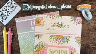 Plan With Me-Mini Horizontal Planner-Pastel Florals