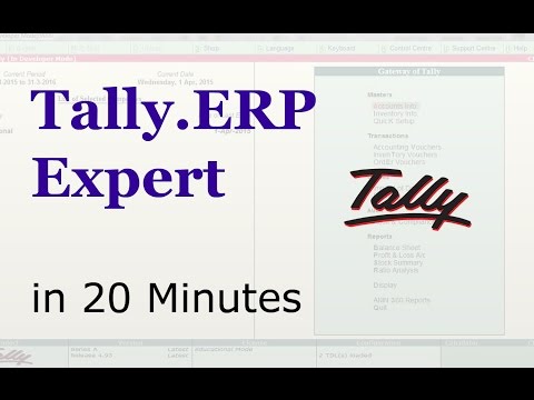 Tally.ERP 9 : Learn Tally in 20 mins | Tally Erp 9 Full Tutorial in English