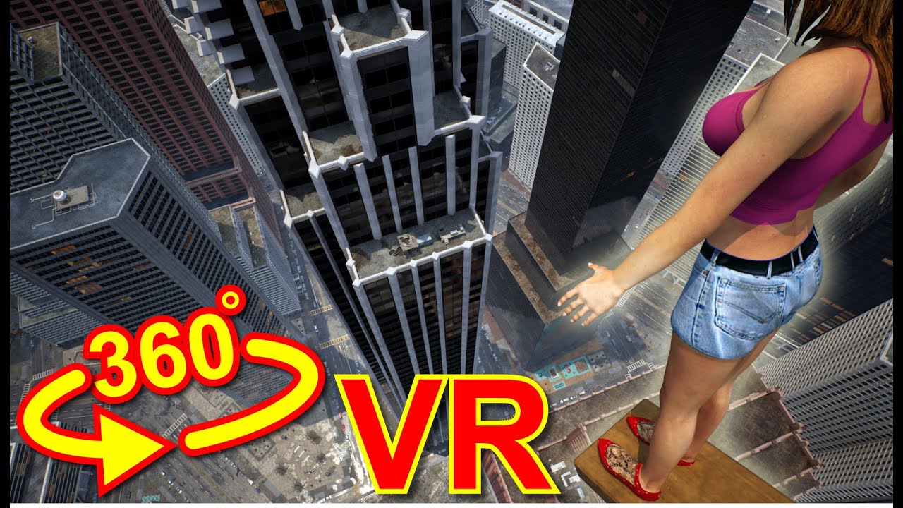 Vr Falling VR 360° | Fear of Heights in Matrix City _04 | Falling | Oculus |4K ...