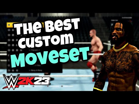 THE BEST CUSTOM MOVESET ON WWE2K23!!!