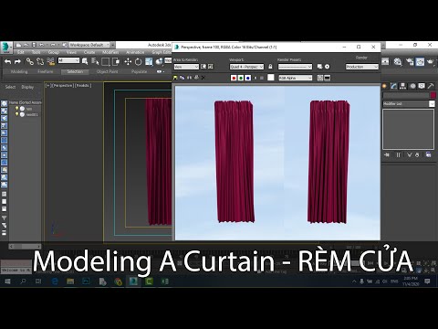 Video Vẽ Rèm Cửa - Modeling a curtain - 3Ds Max - youtube