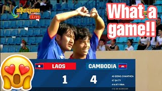 Lao 1-4 Cambodia - All Goals|Highlights - What a match. Great performance from both teams💖