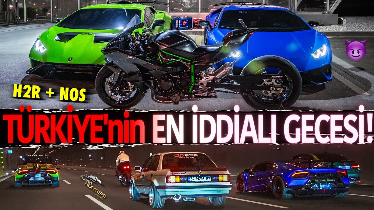 İstanbul'da İddialı Kapışma❗️🏁 | Kawasaki H2R+NOS vs. 2500+HP Twin Turbo Lamborghini (DAHA ÜSTÜ YOK)