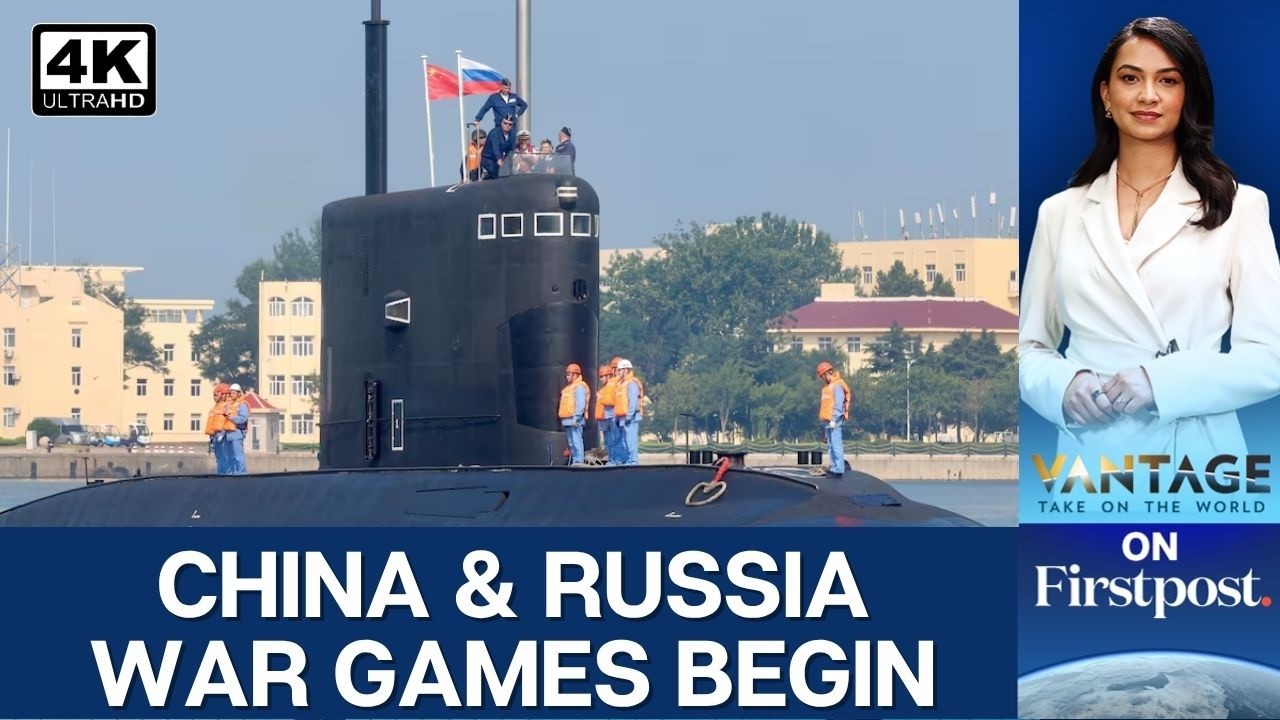 China and Russia Launch Massive Joint Naval Drills | Vantage on Firstpost | 4K thumbnail