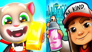 TALKING TOM GOLD RUN NEW UPDATE VS Subway Surfers World Tour 2021 Las Vegas Android Gameplay screenshot 5