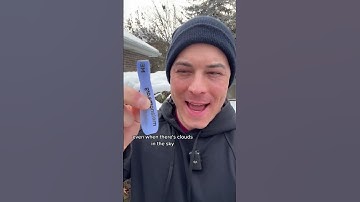 Doctor shows off UV rays in the winter!