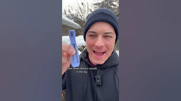 Doctor shows off UV rays in the winter!