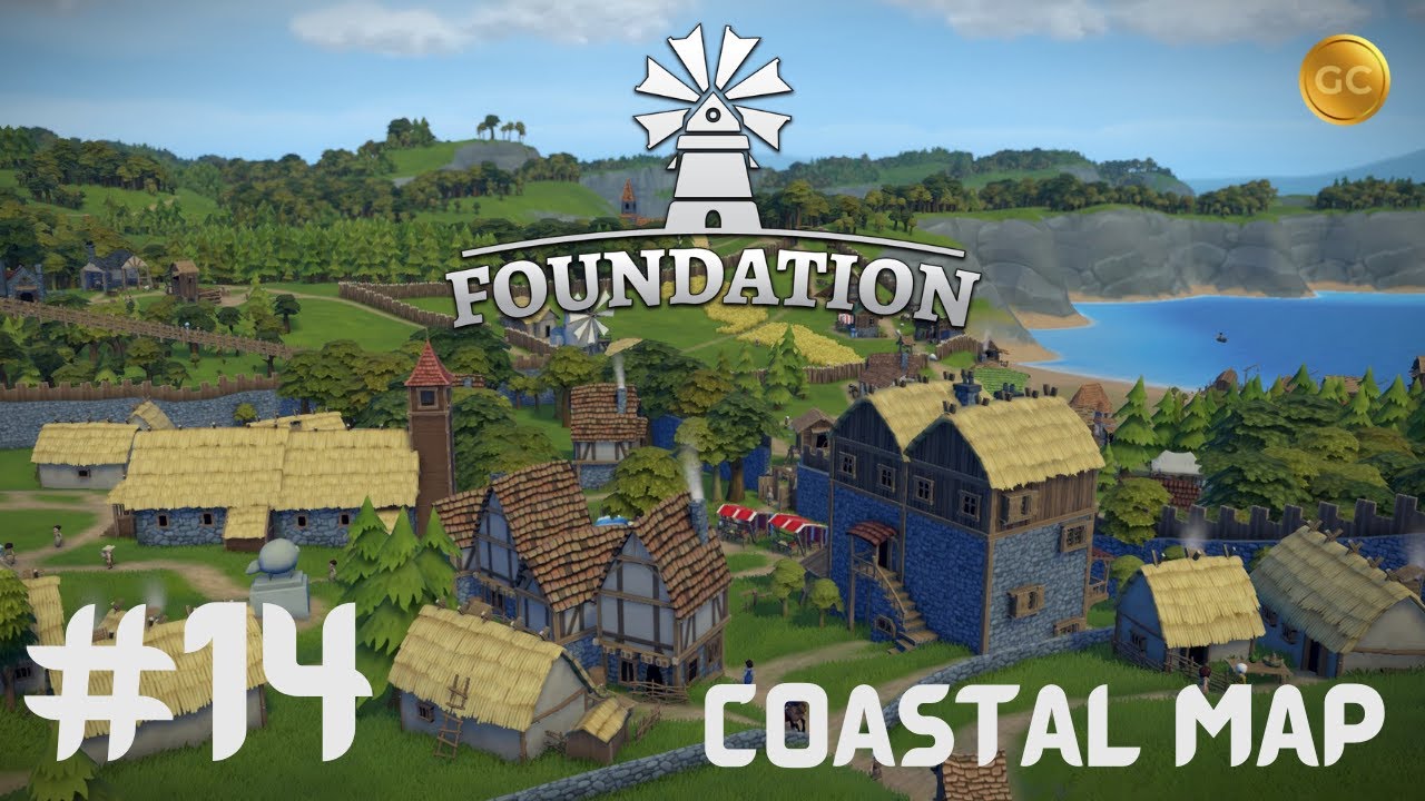 Foundation Gameplay 2022 | Update 1.8.1 | Coastal Map | Medieval Sandbox City Builder  | EP 14