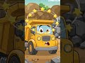 Oh no! 😱 Dump Truck vs GIANT Boulder! Who wins? 🚜💨#dumptruck #excavator #funnytruckstories #shorts