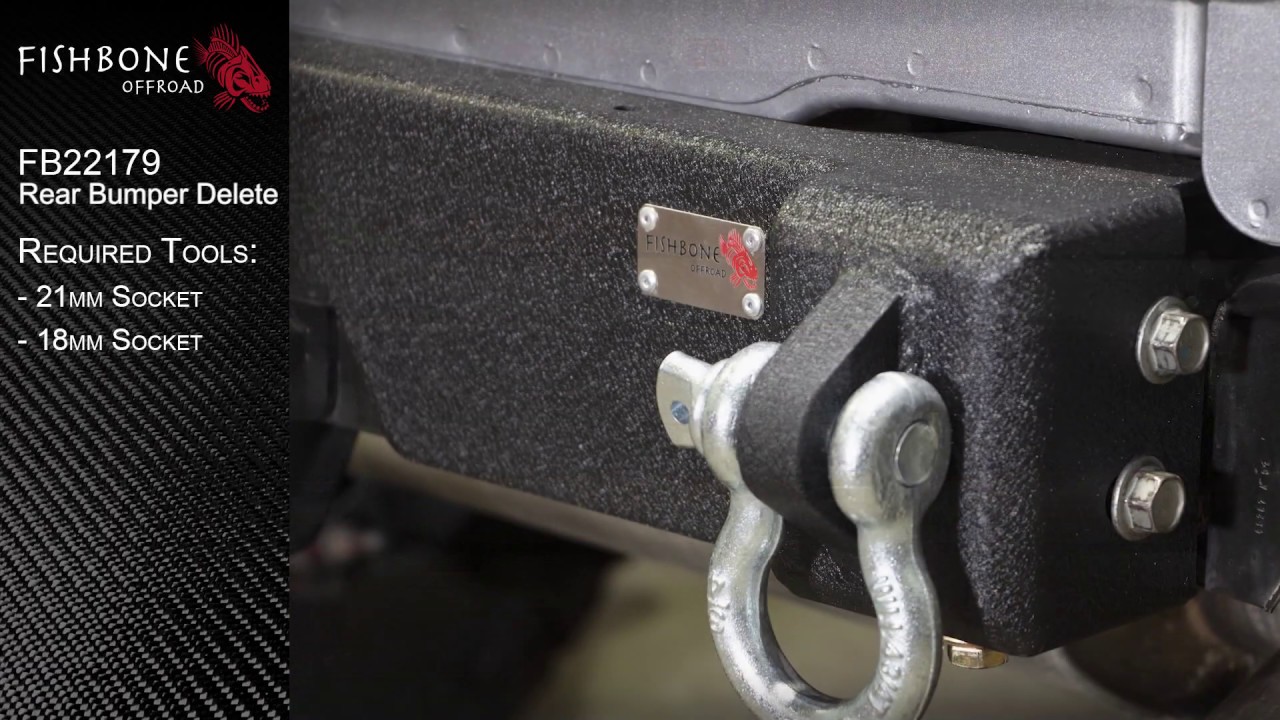 FB22179 JL Rear Bumper Delete Installation Guide YouTube