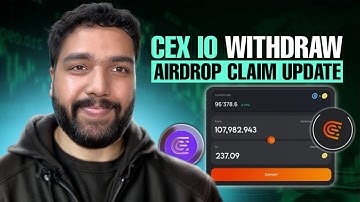 CEX IO Airdrop Withdrawal Update | CEX IO Airdrop Claim Date Update