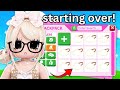 Starting Over with RAINBOW STROLLER in Adopt Me