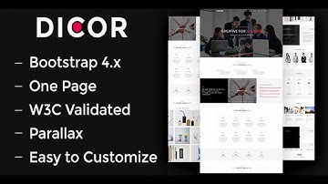 Dicor - Creative One Page Multipurpose Template | Themeforest Website Templates and Themes