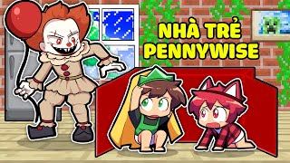 SẦU RIÊNG THỬ THÁCH TRỐN KHỎI NHÀ TRẺ CHÚ HỀ MA QUÁI PENNY WISE TRONG MINECRAFT*SẦU RIÊNG NHÀ TRẺ