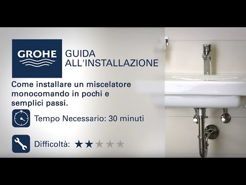 Come installare un miscelatore monocomando Grohe per il bagno