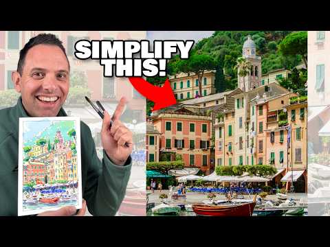 The Secret to Simplifying ANY Scene! | Urban Sketching For Beginners
