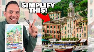 The Secret to Simplifying ANY Scene! | Urban Sketching For Beginners