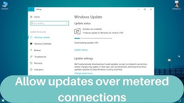 How to allow updates over metered connections on Windows 10 Fall Creators Update