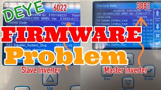 FIRMWARE problem | Different VERSION | How to solve parallel connection glitch? | Online Monitoring
