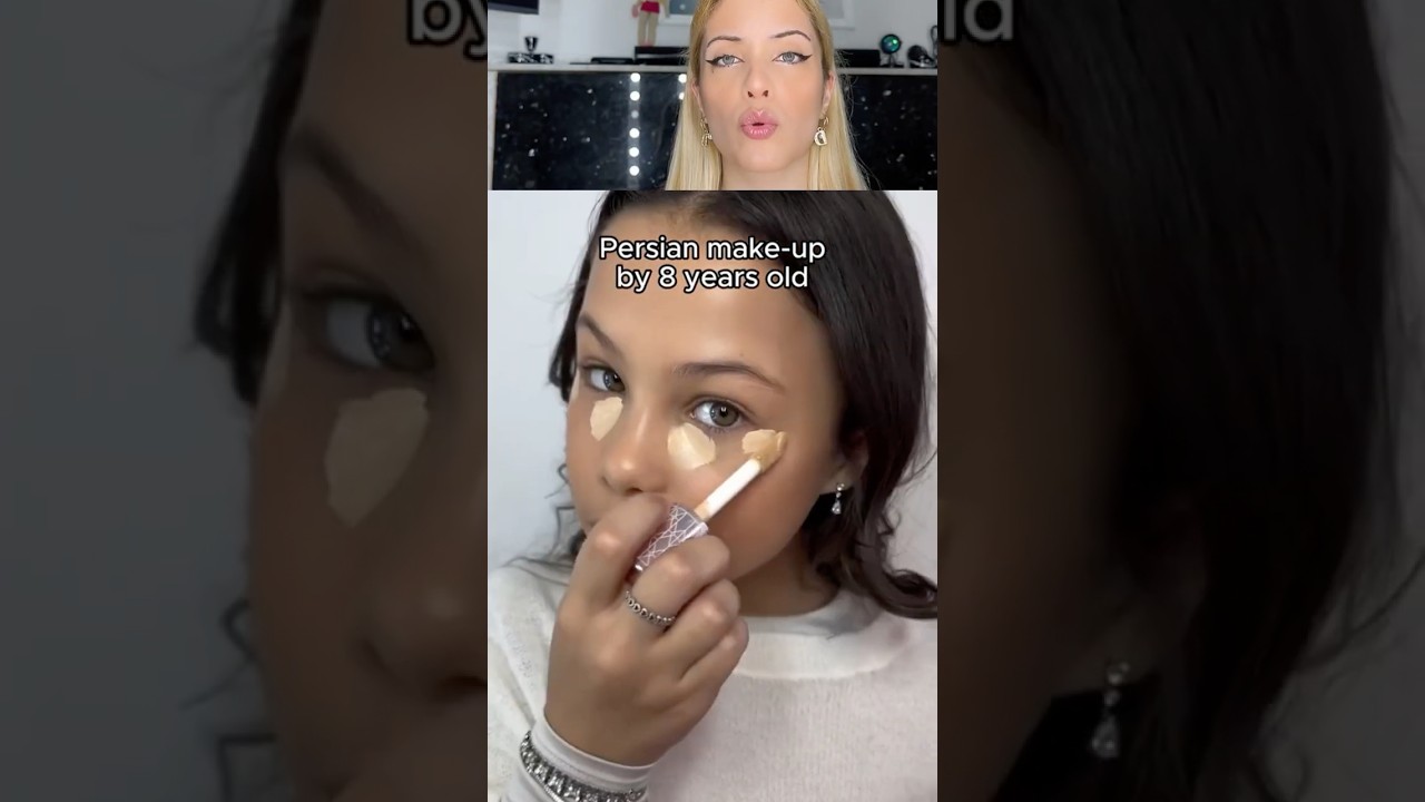 Make-up tutorial by 10 years old 🫶yes or not? 