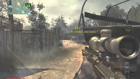 Couteau across the map + no scope / Village / MSR / Domination