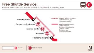 Red Line shutdown begins in Montgomery County
