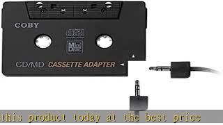 Coby CA-747 Dual Position CD/MD/MP3 Cassette Adapter