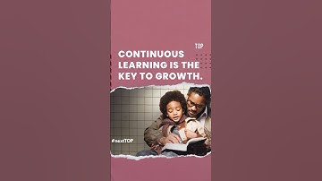 Continuous learning is the key to growth.