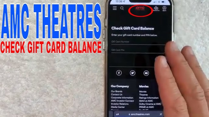 Amc gift card balance no pin